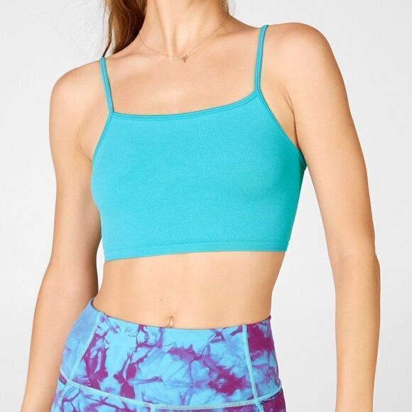Fabletics Blue Mist Melanie Seamless Tank Crop Tank small - Picture 1 of 7